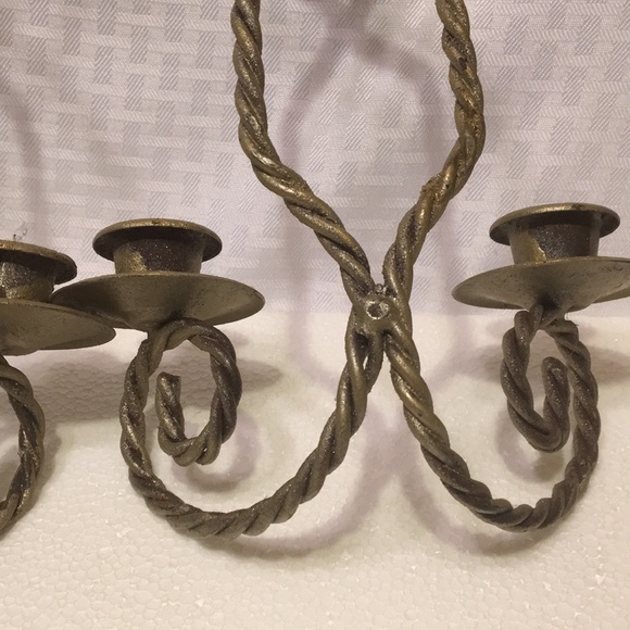 Candle holders wall sconce metal wall decor - Picture 5 of 5